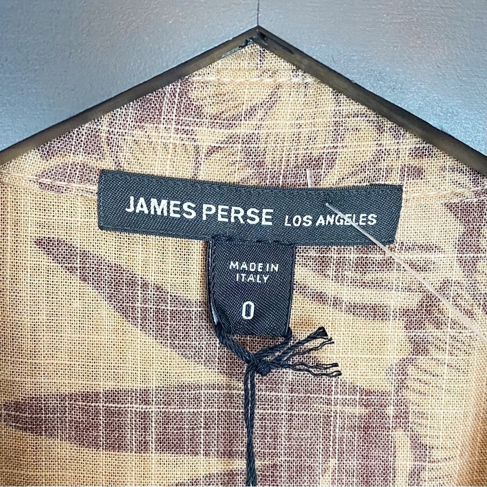 James Perse Floral Print Pocket Shirt Dress Tropical Hawaiian - Picture 8 of 11